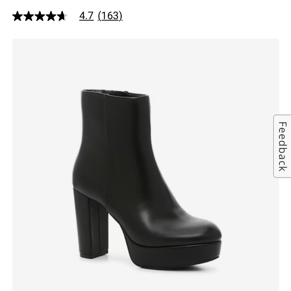 Platform ankle booties